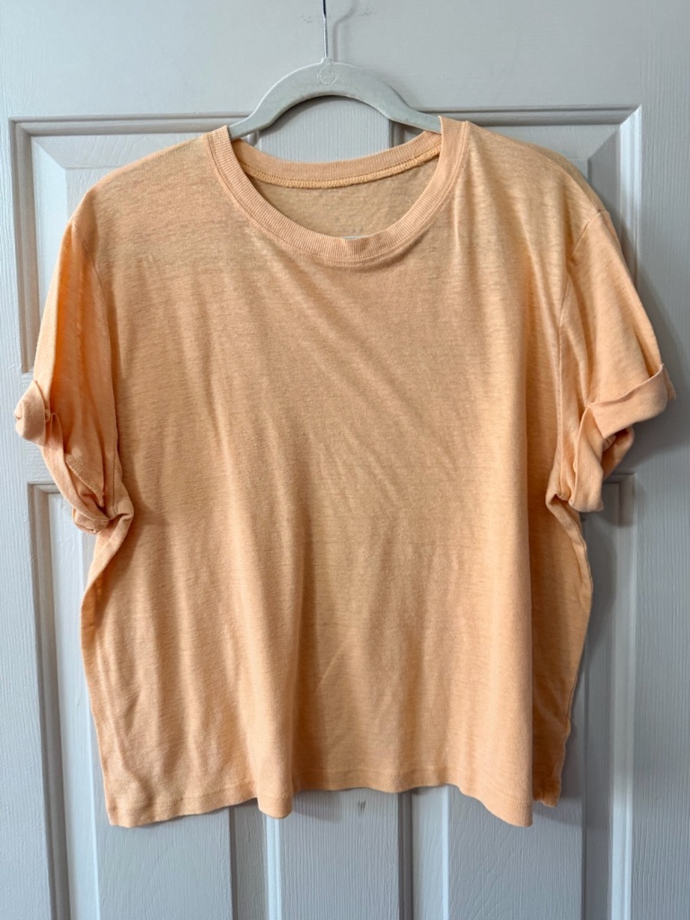 a new day Peach Short Sleeve Crewneck Tee
